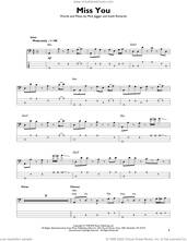 Cover icon of Miss You sheet music for bass solo by The Rolling Stones, Keith Richards and Mick Jagger, intermediate skill level