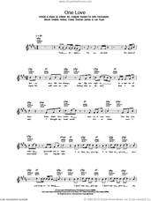 Cover icon of One Love sheet music for voice and other instruments (fake book), intermediate skill level