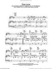 Cover icon of One Love sheet music for voice, piano or guitar, intermediate skill level
