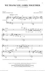 Cover icon of We Thank You, Lord, Together sheet music for choir (SATB: soprano, alto, tenor, bass) by Joel Raney and Pamela Stewart & Joel Raney and Pamela Stewart, intermediate skill level