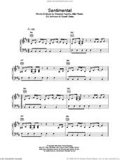 Cover icon of Sentimental sheet music for voice, piano or guitar by Gareth Gates, intermediate skill level