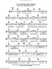Cover icon of (I've Got No) Self Control sheet music for voice and other instruments (fake book) by Gareth Gates, intermediate skill level