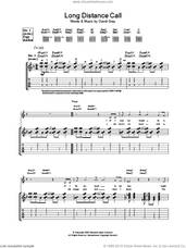 Cover icon of Long Distance Call sheet music for guitar (tablature) by David Gray, intermediate skill level