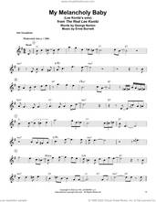 Cover icon of My Melancholy Baby sheet music for alto saxophone (transcription) by Lee Konitz, Ernie Burnett and George A. Norton, intermediate skill level