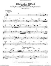 Cover icon of I Remember Clifford sheet music for alto saxophone (transcription) by Bud Shank and Benny Golson, intermediate skill level