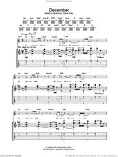 Cover icon of December sheet music for guitar (tablature) by David Gray, intermediate skill level