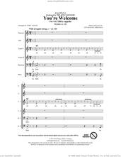 Cover icon of You're Welcome (from Moana) (arr. Toby Young) sheet music for choir (SATB Divisi) by The King's Singers, Toby Young and Lin-Manuel Miranda, intermediate skill level