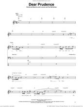 Cover icon of Dear Prudence sheet music for bass (tablature) (bass guitar) by The Beatles, John Lennon and Paul McCartney, intermediate skill level