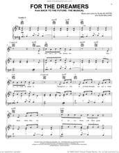 Cover icon of For The Dreamers (from Back To The Future: The Musical) sheet music for voice, piano or guitar by Glen Ballard and Alan Silvestri, Roger Bart, Alan Silvestri and Glen Ballard, intermediate skill level