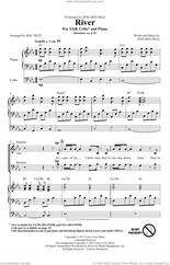 Cover icon of River (arr. Mac Huff) sheet music for choir (SAB: soprano, alto, bass) by Joni Mitchell, Mac Huff and Linda Ronstadt, intermediate skill level