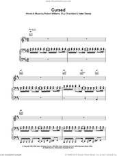 Cover icon of Cursed sheet music for voice, piano or guitar by Robbie Williams, intermediate skill level