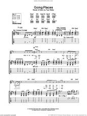 Cover icon of Going Places sheet music for guitar (tablature) by Paul Weller, intermediate skill level