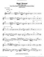 Cover icon of Bags' Groove sheet music for tenor saxophone solo (transcription) by Chris Potter and Milt Jackson, intermediate tenor saxophone (transcription)