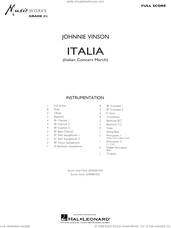 Cover icon of Italia (Italian Concert March) (COMPLETE) sheet music for concert band by Johnnie Vinson, intermediate skill level