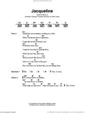 Cover icon of Jacqueline sheet music for guitar (chords) by Franz Ferdinand, Alexander Kapranos, Nicholas McCarthy and Robert Hardy, intermediate skill level