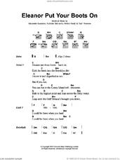 Cover icon of Eleanor Put Your Boots On sheet music for guitar (chords) by Franz Ferdinand, Alexander Kapranos, Nicholas McCarthy, Paul Thomson and Robert Hardy, intermediate skill level
