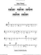 Cover icon of Way Down sheet music for voice and other instruments (fake book) by Elvis Presley and Layng Martine, intermediate skill level