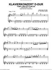 Cover icon of Piano Concerto In D Major, Theme From First Movement sheet music for piano solo by Franz Joseph Haydn and Hans-Gunter Heumann, classical score, intermediate skill level