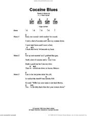Cover icon of Cocaine Blues sheet music for guitar (chords) by Johnny Cash and T. J. 