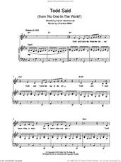 Cover icon of Todd Said sheet music for piano solo by Charles Miller and Kevin Hammonds, easy skill level
