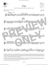 Cover icon of Giga (Grade 5, A3, from the ABRSM Violin Syllabus from 2024) sheet music for violin solo by J. B. Loeillet, classical score, intermediate skill level