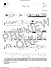 Cover icon of Varsha (Grade 8, C2, from the ABRSM Violin Syllabus from 2024) sheet music for violin solo by Reena Esmail, classical score, intermediate skill level