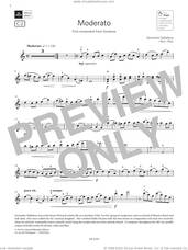 Cover icon of Moderato (Grade 5, C2, from the ABRSM Violin Syllabus from 2024) sheet music for violin solo by Germaine Tailleferre, classical score, intermediate skill level