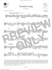 Cover icon of Toreador Song (Grade 6, A3, from the ABRSM Violin Syllabus from 2024) sheet music for violin solo by Georges Bizet and David Blackwell, classical score, intermediate skill level