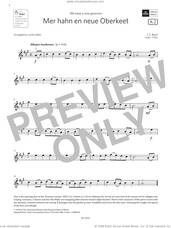 Cover icon of Mer hahn en neue Oberkeet (Grade 1, A2, from the ABRSM Violin Syllabus from 2024) sheet music for violin solo by Johann Sebastian Bach and Lionel Salter, classical score, intermediate skill level