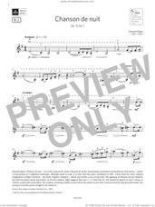 Cover icon of Chanson de nuit (Grade 6, B2, from the ABRSM Violin Syllabus from 2024) sheet music for violin solo by Edward Elgar, classical score, intermediate skill level