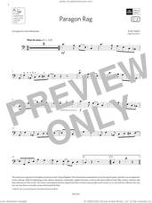 Cover icon of Paragon Rag (Grade 2, C2, from the ABRSM Cello Syllabus from 2024) sheet music for cello solo by Scott Joplin, classical score, intermediate skill level