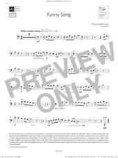 Cover icon of Funny Song (Grade 2, C1, from the ABRSM Cello Syllabus from 2024) sheet music for cello solo by Thomas Hewitt Jones, classical score, intermediate skill level