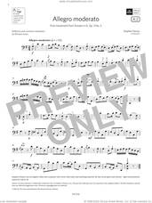 Cover icon of Allegro moderato (Grade 3, A2, from the ABRSM Cello Syllabus from 2024) sheet music for cello solo by Stephen Paxton, classical score, intermediate skill level