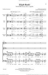 Cover icon of Elijah Rock! sheet music for choir (SATB: soprano, alto, tenor, bass) by Jarrett Roseborough and Miscellaneous, intermediate skill level
