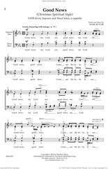 Cover icon of Good News My Lord (Christmas Spiritual Style) sheet music for choir (SATB Divisi) by Mark Butler, intermediate skill level