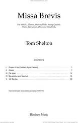 Cover icon of Missa Brevis sheet music for choir (SSA: soprano, alto) by Tom Shelton, intermediate skill level