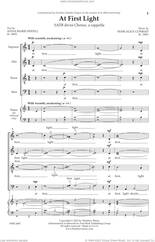 Cover icon of At First Light sheet music for choir (SATB Divisi) by Marie Alice Conrad and Anna Marie Sewell, intermediate skill level