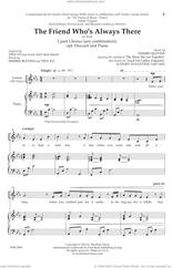 Cover icon of The Friend Who's Always There sheet music for choir (2-Part) by Sherry Blevins, intermediate duet