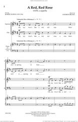 Cover icon of A Red, Red Rose sheet music for choir (SATB: soprano, alto, tenor, bass) by Andrew Bruhn and Robert Burns, intermediate skill level