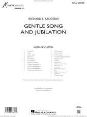Cover icon of Gentle Song And Jubilation (COMPLETE) sheet music for concert band by Richard L. Saucedo, intermediate skill level
