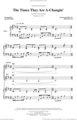Cover icon of The Times They Are A-Changin' (arr. Adam Podd) sheet music for choir (SSAA: soprano, alto) by Bob Dylan, Adam Podd and Peter, Paul & Mary, intermediate skill level