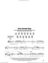 Cover icon of One Sweet Day sheet music for guitar solo (chords) by Mariah Carey and Boyz II Men, Mariah Carey, Michael McCary, Nathan Morris, Shawn Stockman, Walter Afanasieff and Wanya Morris, easy guitar (chords)