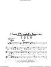 Cover icon of I Heard It Through The Grapevine sheet music for guitar solo (chords) by Gladys Knight & The Pips, Creedence Clearwater Revival, Marvin Gaye, Michael McDonald, Barrett Strong and Norman Whitfield, easy guitar (chords)