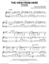Cover icon of The View From Here (Riverwalk) (from Spirited) sheet music for voice and piano by Pasek & Paul, Benj Pasek, Justin Paul, Khiyon Hursey, Mark Sonnenblick and Sukari Jones, intermediate skill level