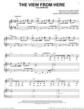 Cover icon of The View From Here (from Spirited) sheet music for voice and piano by Pasek & Paul, Benj Pasek, Justin Paul, Khiyon Hursey, Mark Sonnenblick and Sukari Jones, intermediate skill level