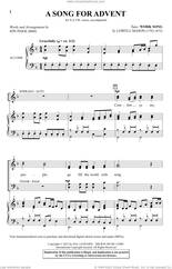 Cover icon of A Song For Advent sheet music for choir (SATB: soprano, alto, tenor, bass) by Lowell Mason and Jon Paige, intermediate skill level