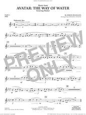 Cover icon of Music from Avatar: The Way Of Water (Leaving Home) (arr. Vinson) sheet music for concert band (part 1 - oboe) by Simon Franglen and Johnnie Vinson, intermediate skill level