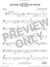 Cover icon of Music from Avatar: The Way Of Water (Leaving Home) (arr. Vinson) sheet music for concert band (part 3 - Bb clarinet) by Simon Franglen and Johnnie Vinson, intermediate skill level
