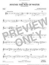 Cover icon of Music from Avatar: The Way Of Water (Leaving Home) (arr. Vinson) sheet music for concert band (part 3 - f horn) by Simon Franglen and Johnnie Vinson, intermediate skill level