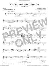 Cover icon of Music from Avatar: The Way Of Water (Leaving Home) (arr. Vinson) sheet music for concert band (Bb tenor sax/bar. t.c.) by Simon Franglen and Johnnie Vinson, intermediate skill level